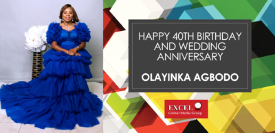 Happy 40th Birthday and Wedding Anniversary Olayinka Agbodo.